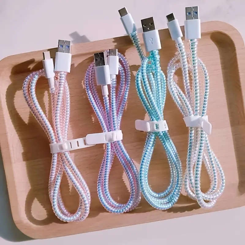1.4 Meters Data Cable Protection Rope Mobile Phone - 3Pcs