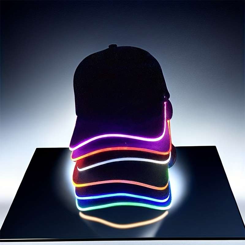 1pc Quacky LED Illuminated Duckbill Sunshade Hat Fashionable Baseball Caps with Outdoor Prote