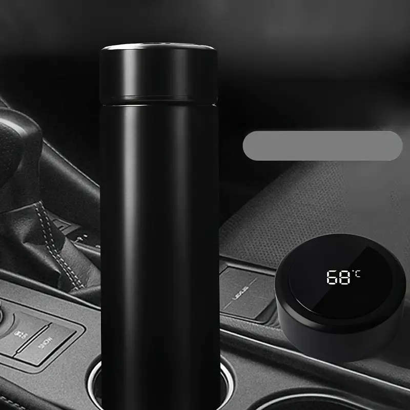 igital Display Thermos Cup Water Bottle With LED Temperature Display, Double Wall Vacuum Insulated W