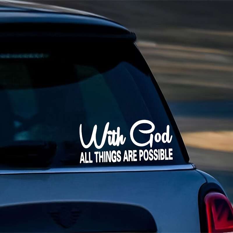 1pc Black Jesus Christian Themed Stickers