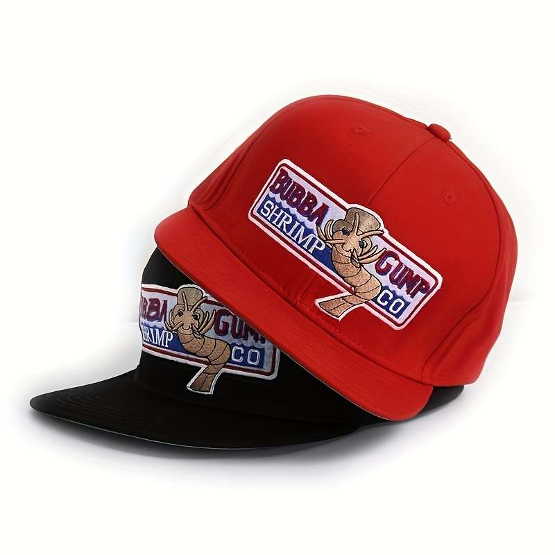 1pc 1 Men's Forrest Gump-Inspired Shrimp Baseball Cap Adjustable Lightweight Polyester UV Prote