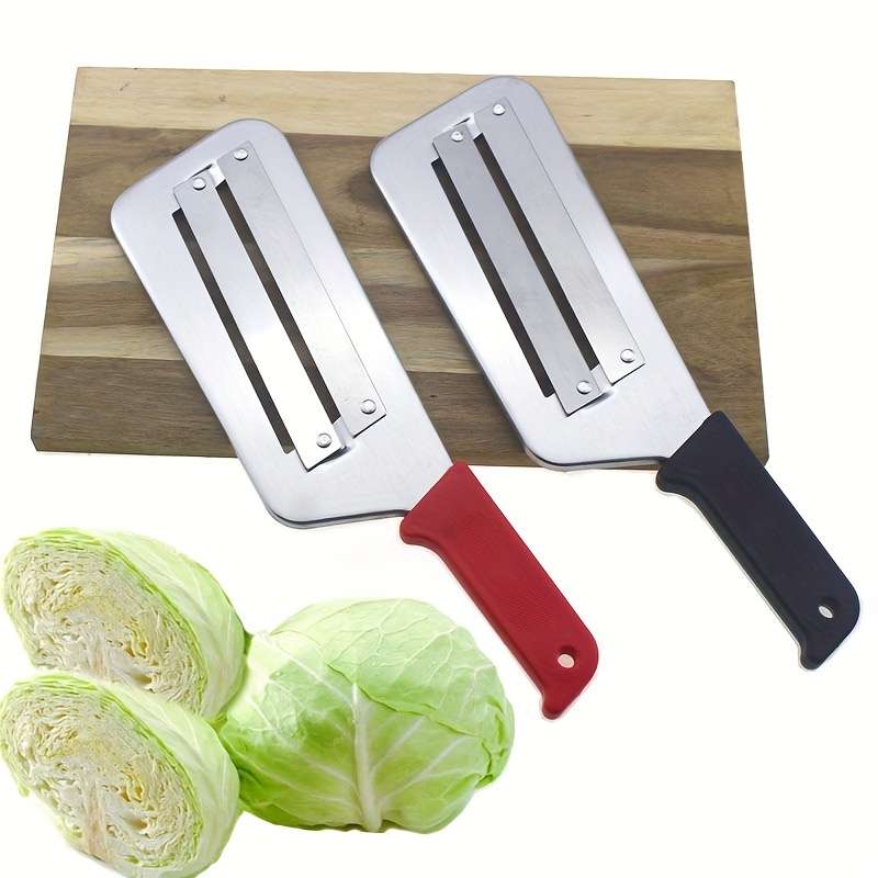 1pc Cabbage Kitchen Knife Cabbage Hand Chopper Metal Sauerkraut Knife Double Slice Planer
