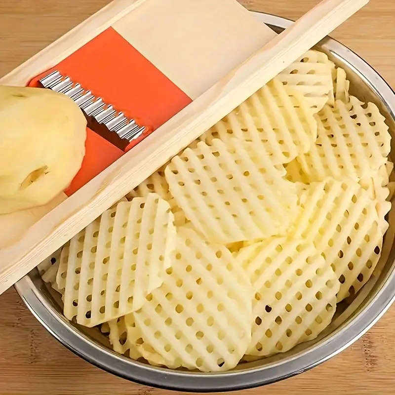 1pc French Fries Slicer Wavy French Fry Cutter And Grater Corrugated Cutter Wave Knife