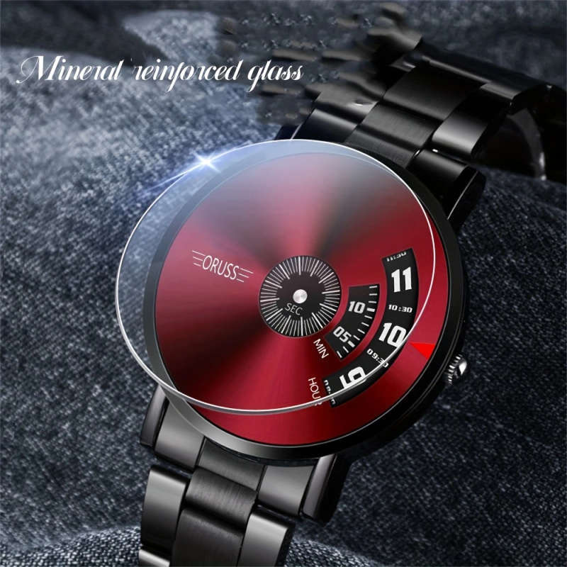 1pc High-tech Trend Luminous Fashion Versatile Men's Watch Handsome High-end Western Style Classic R
