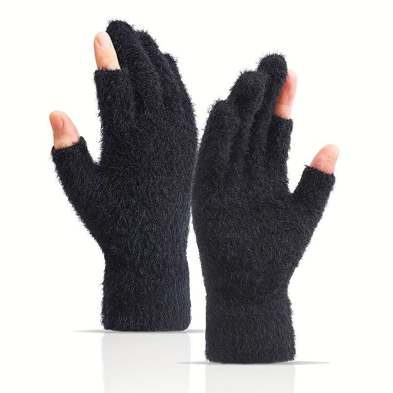 1 Pair Watermelon Red Warm Gloves