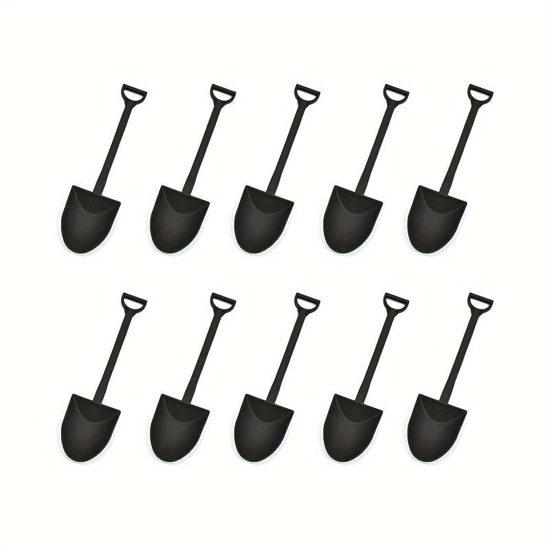 50pcs Plastic Disposable Mini Ice Cream Dessert Scoop Pudding Yogurt Scoop Spoon Shovels Suit