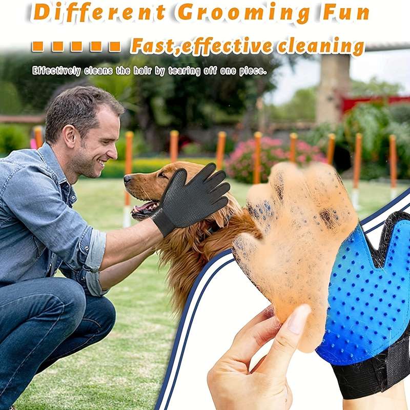 1pc Blue Right HandedPet Comb