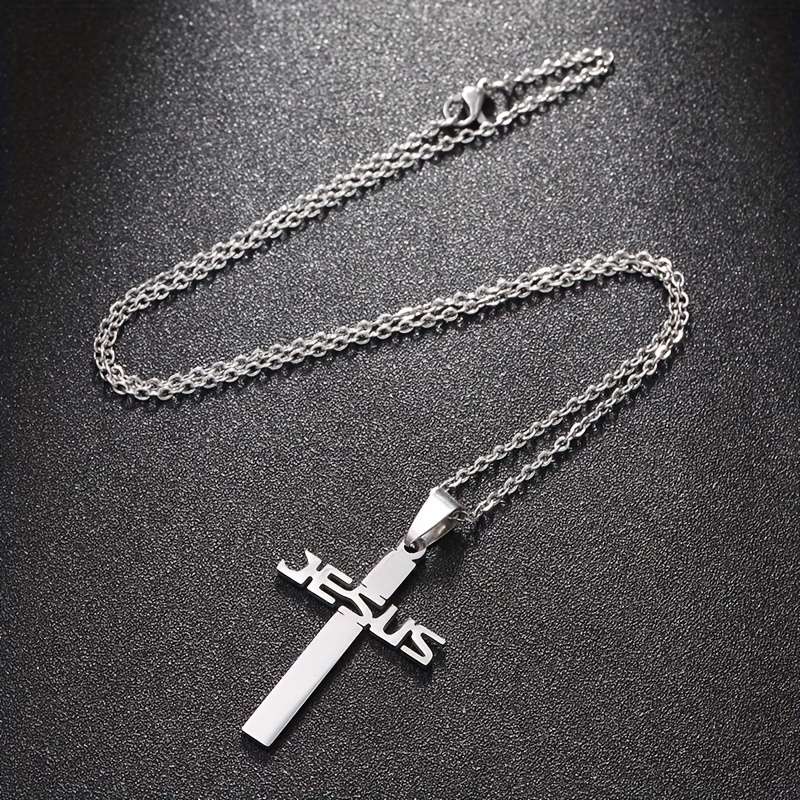 1 Piece Golden Jesus Theme Pendant