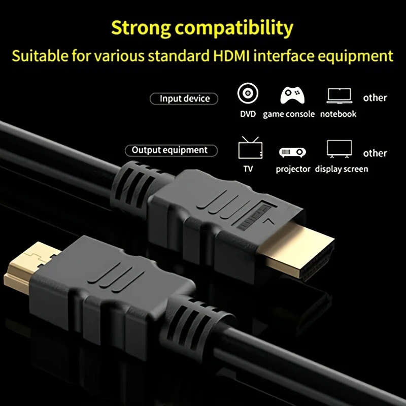 1pc 100cm 18Gbps 4K HDR HDTV Cable 4K Ultra HD HDTV Cable 18Gbps High Speed 4K 60Hz HDR 3D 2160p