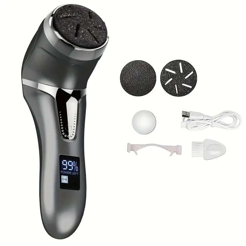 1pc Electric Feet Callus Remover Kit Rechargeable Portable Pedicure Tool For Professional Foot Care