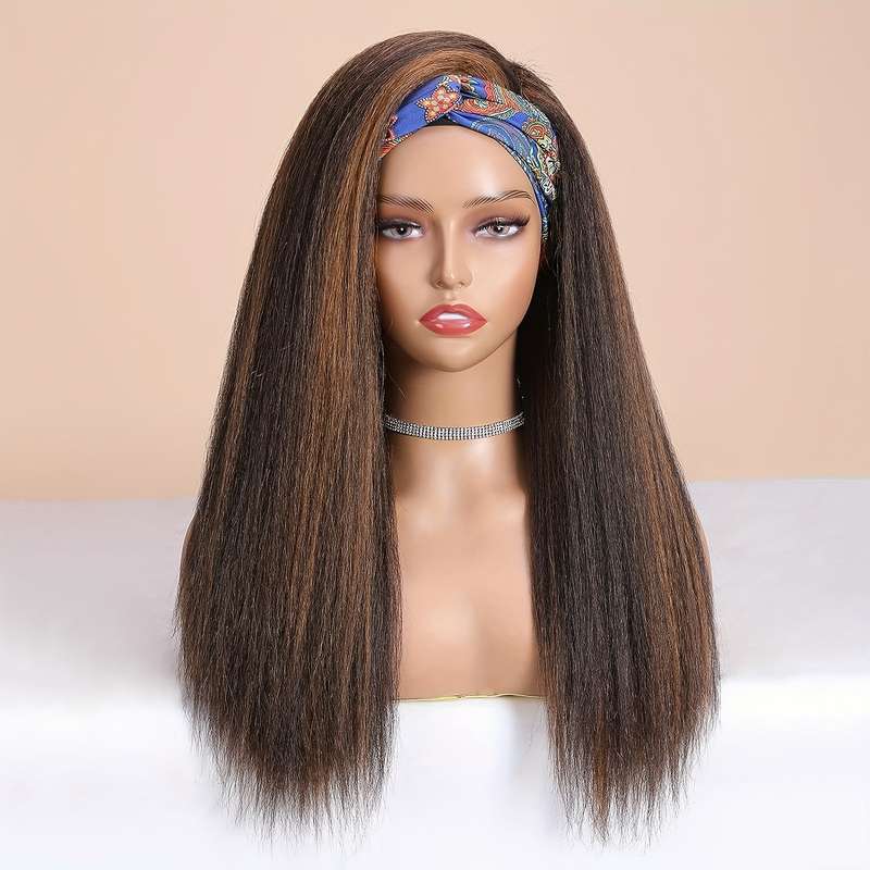 1Pc Burgundy 55.88cm Fashion Design Wig