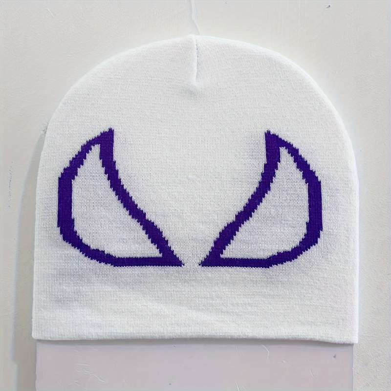 1pc Spider Graphic Anime Beanie Cartoon Skull Cap Elastic Knit Hats Warm Beanies for Women Men
