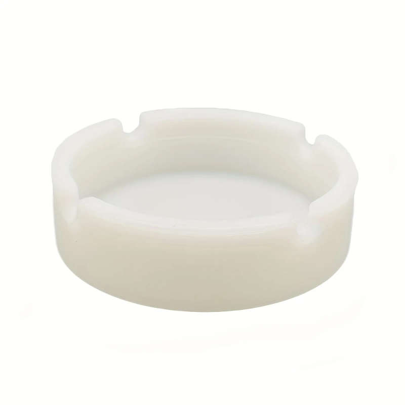 1pc Luminous Silicone Ashtray Resists Temperatures Premium Silicone Rubber Soft Portable Round Desig