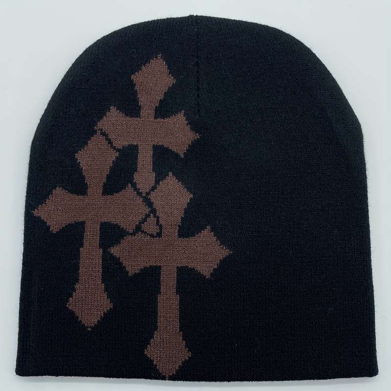1pc Fashionable Casual Warm Knitted Hat Suitable For Outdoor Cycling Camping Travel