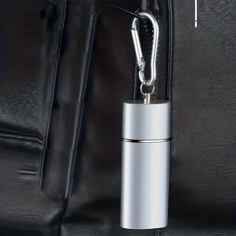 1pc Portable Men's And Women's Ashtray Pendant Key Chain Pocket Ashtray Outdoor Travel Portable Ash