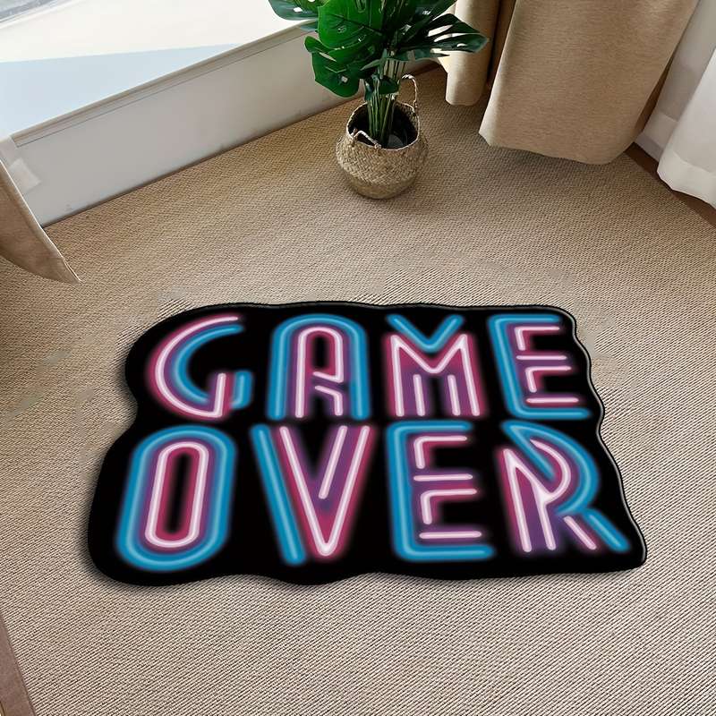 1Pc 50x80cm 19.6x31.5inch Game Over Floor Mat