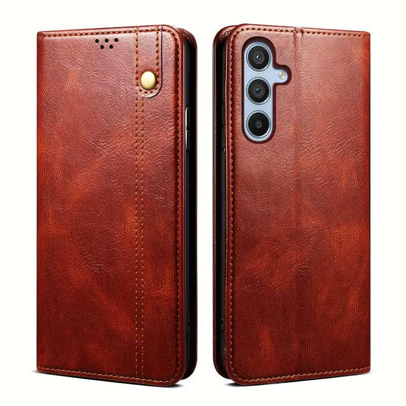 1pc Brown For Samsung Galaxy A35 Phone Cases