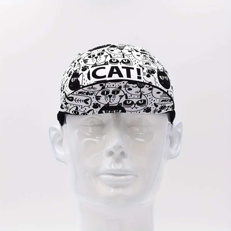 1pc Lovely cartoon cat cycling cap Outdoor hiking hat bicycle cycle cap bike cap under helmet hat