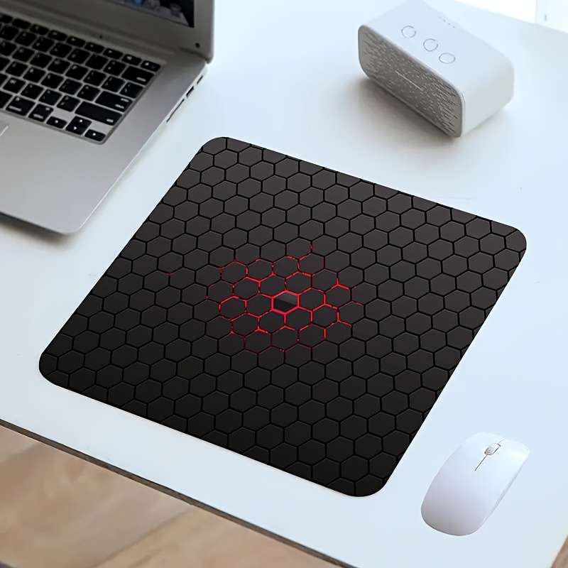 1pc Non-Slip Rubber Mouse Pad Oblong Geometric Gaming Design Office Desk Accessory 17