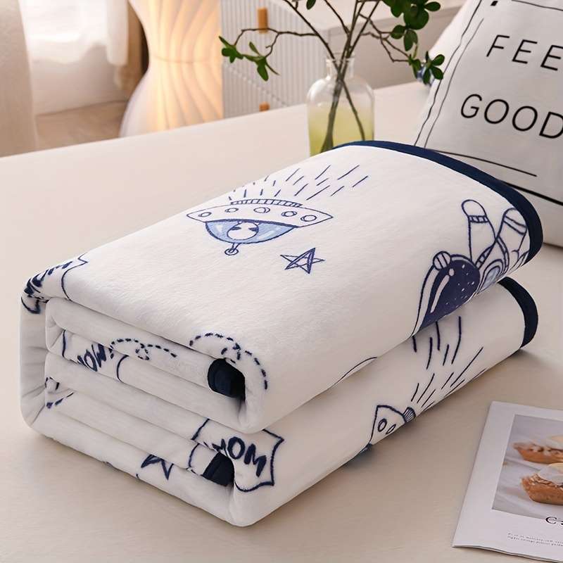 1ps Blanket Size 200X230Cm Style Golden Leaves