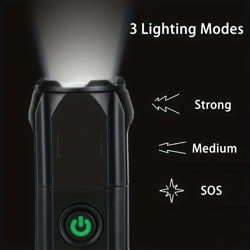 1Pack Tactical Zoom Flashlight