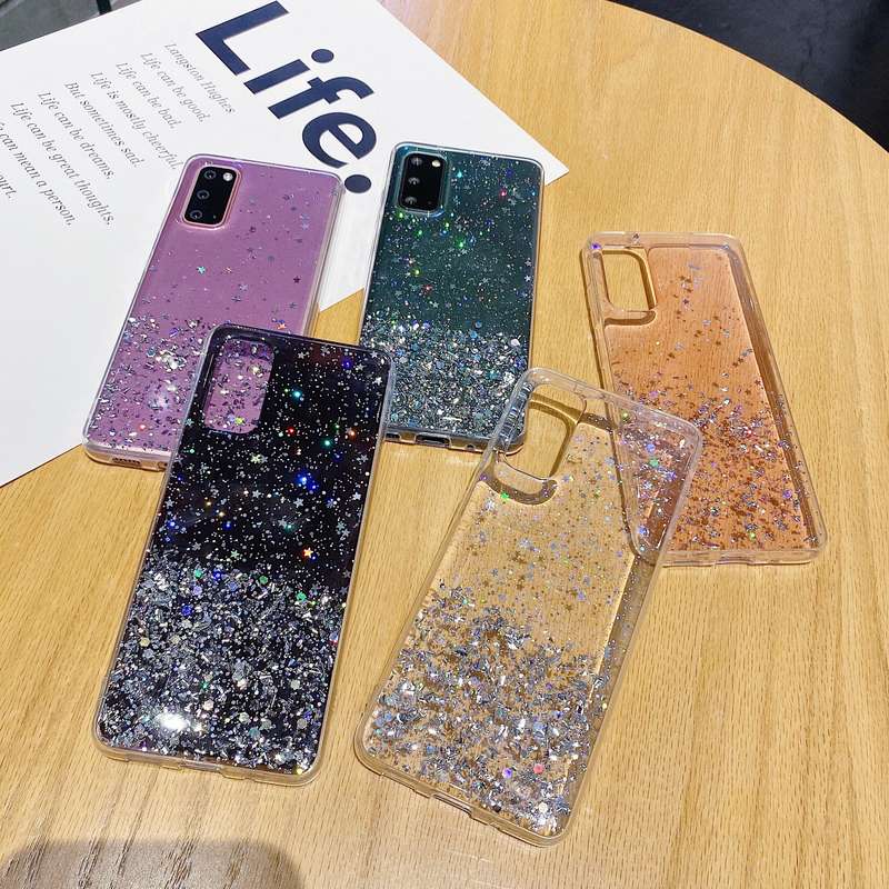 1pc Transparent Purple For Samsung Galaxy Note 10 5G Phone Cases