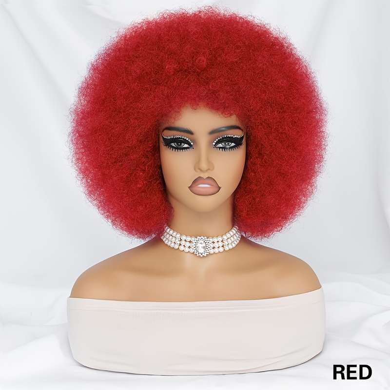 1Pc Red 25.4cm Fashion Design Wig