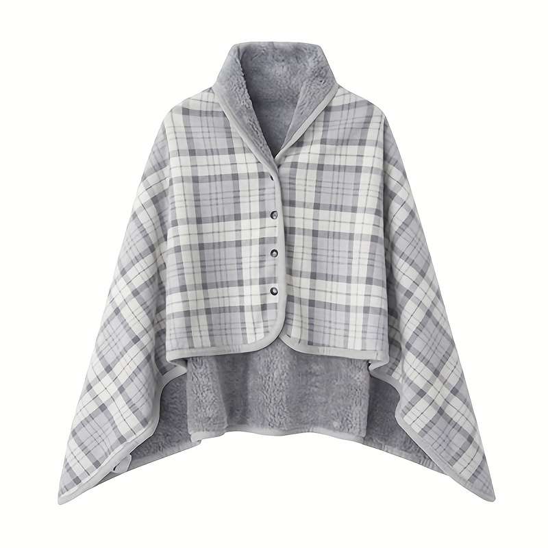 1ps Blanket Color RedAndCoffee Grids size 100x140cm