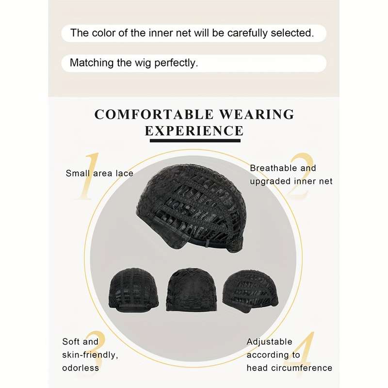 1Pc Black 10.16cm Fashion Design Wig