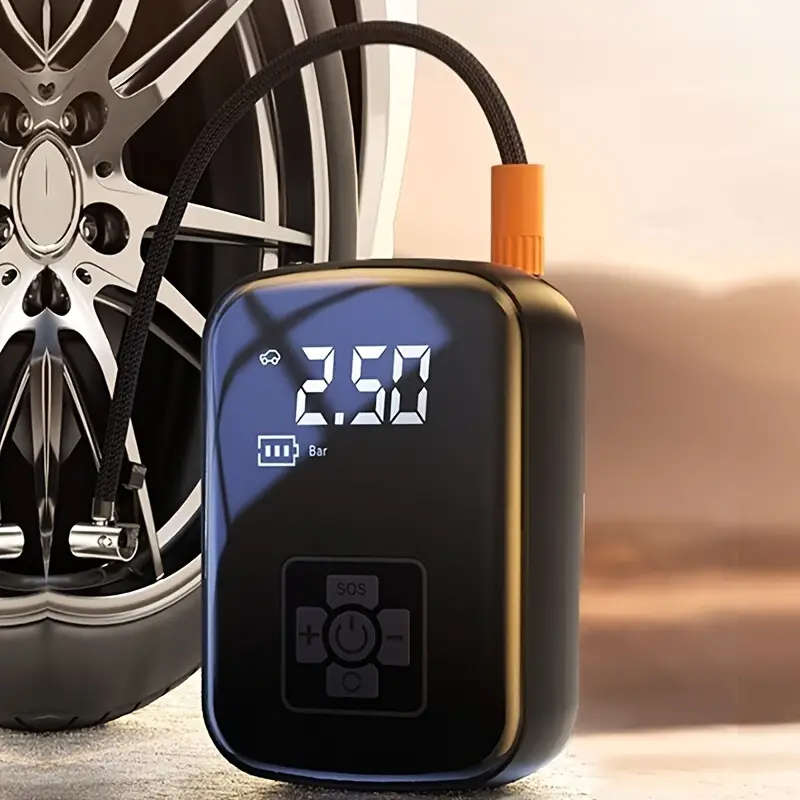 1pc Portable Electrical Car Air Pump Mini Wireless Tire Inflatable Pump Inflator Air Compressor Pump