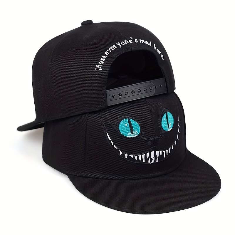 1pc Adjustable Breathable Baseball Cap With Embroidered Design Polyester Fabric Ventilated And Ad