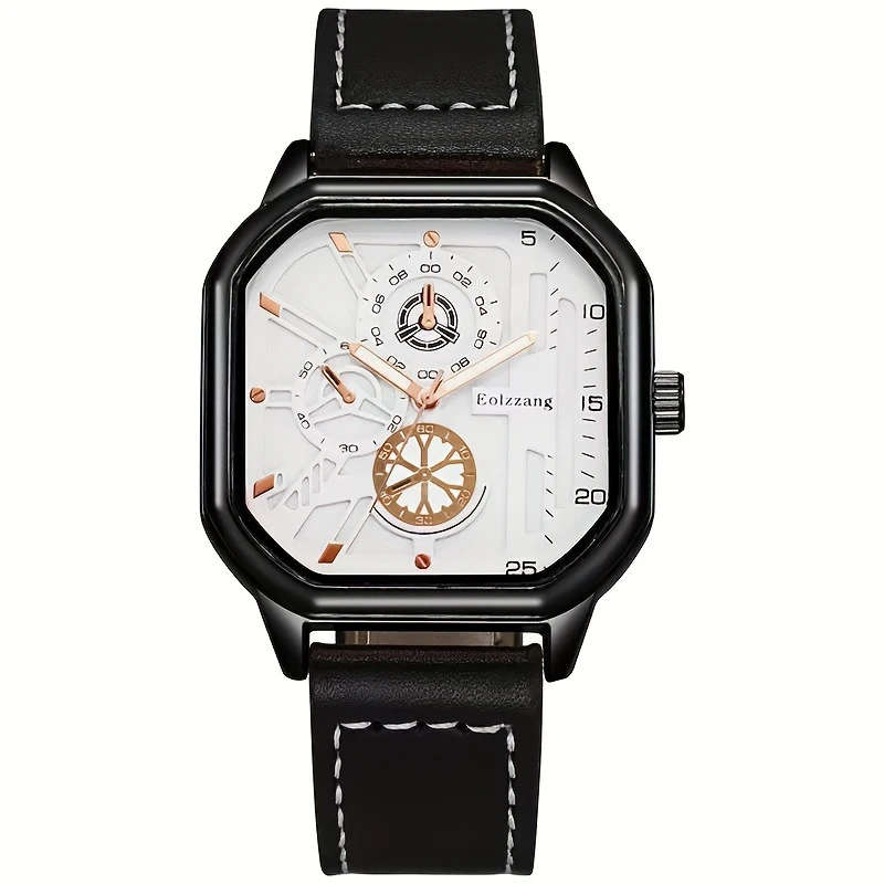 1pc Black Technology Watch Men's Advanced Sense New Concept Trend Sports Ideal Choice For Gifts