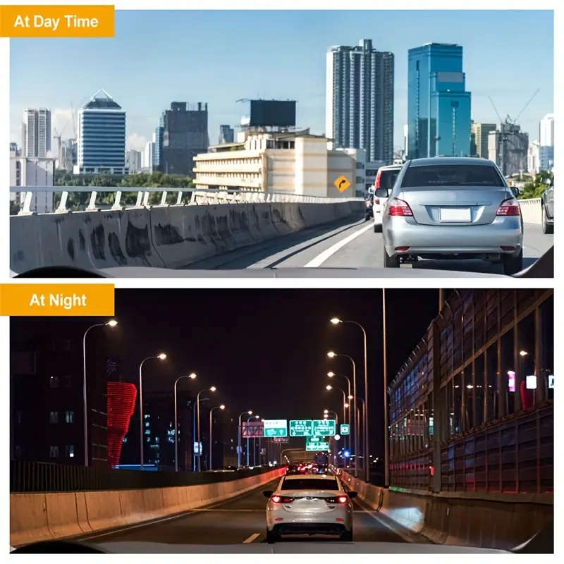 Integrated Dashcam with Front And Interior Cameras Featuring HD 1080P Loop