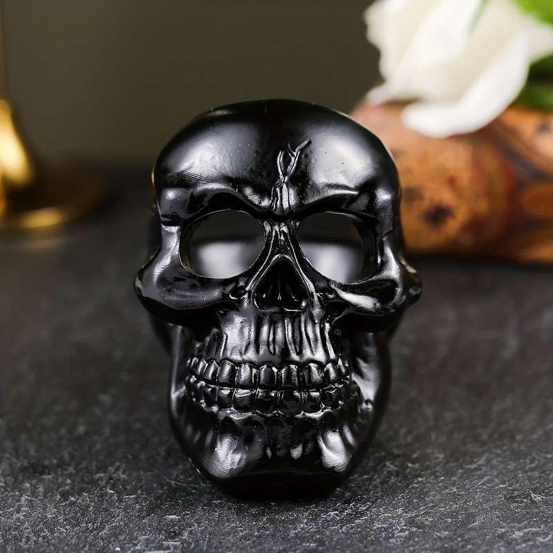 1pc Spooky Skull Ashtray Resin Halloween Decor for Indoor Outdoor Use Perfect for Home Office