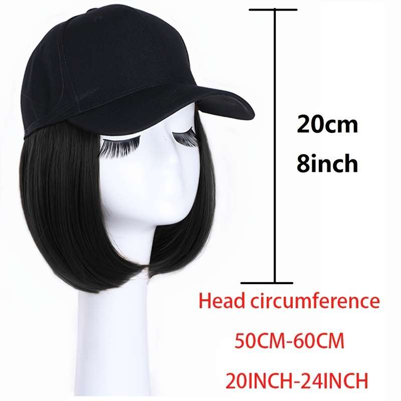 1Pc Black 20.32cm Fashion Design Wig