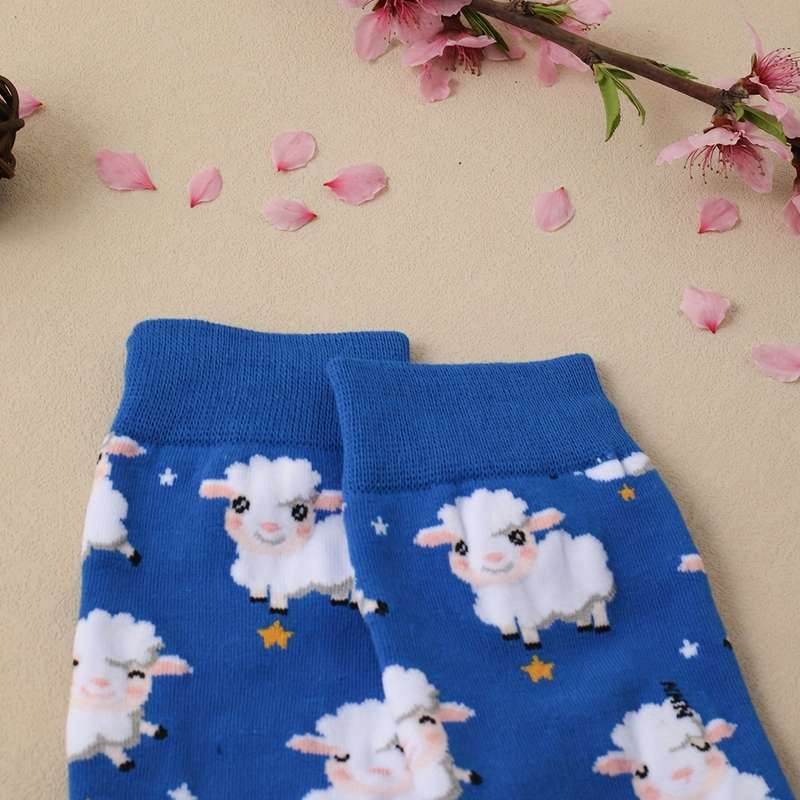 1 Pair Mixed Color One Size Socks