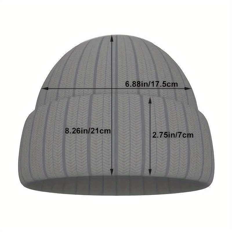 1pc 1pc Autumn And Winter Unisex Backwoods Embroidery Hip Hop Knitted Hat Elastic Foldable Trend