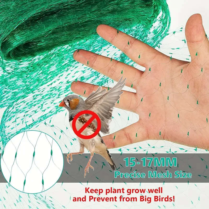 1pc 4x10m Garden Netting Green Anti Bird Protection Net Mesh Protect Seedlings Plants Flowers Fruit