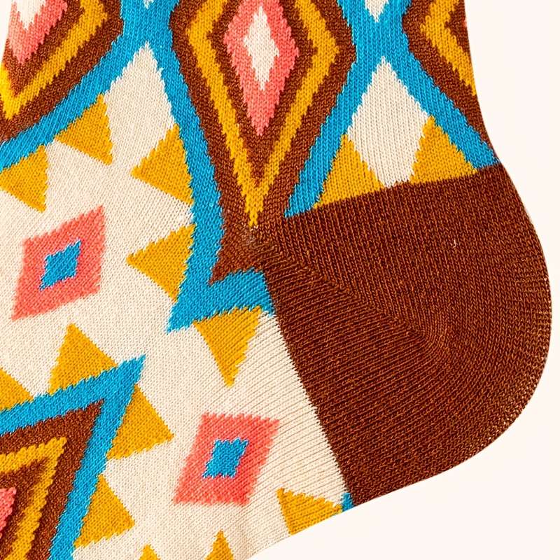 1 Pair Khaki One Size Socks