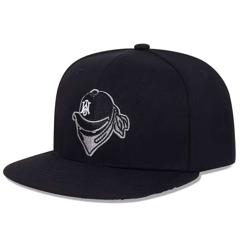 1pc Anime Embroidery Unisex Baseball Cap Hip Hop Trendy Snapback Hats Lightweight Adjustable Sun Ha