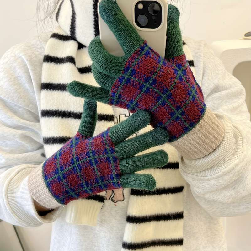 1 Pair Fingerless Cerulean Warm Gloves