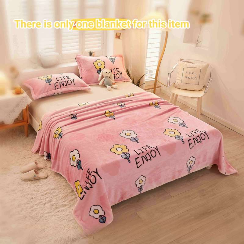 1ps Blanket Color Strawberry Pink size 200cmx230cm