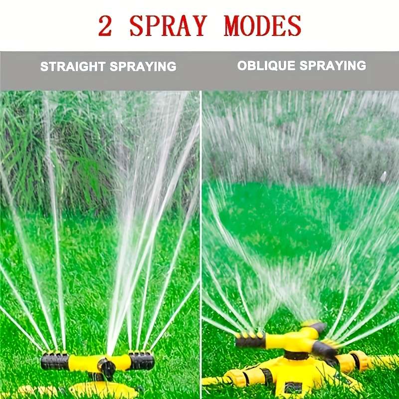 1Pc Sprinklers Lawn Automatic Sprinkler Rotating 3 Adjustable Rotating Arms