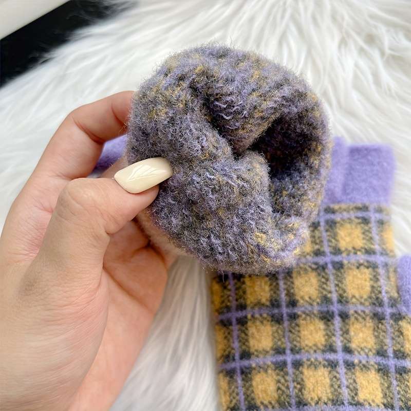 1 Pair Fingerless Cerulean Warm Gloves