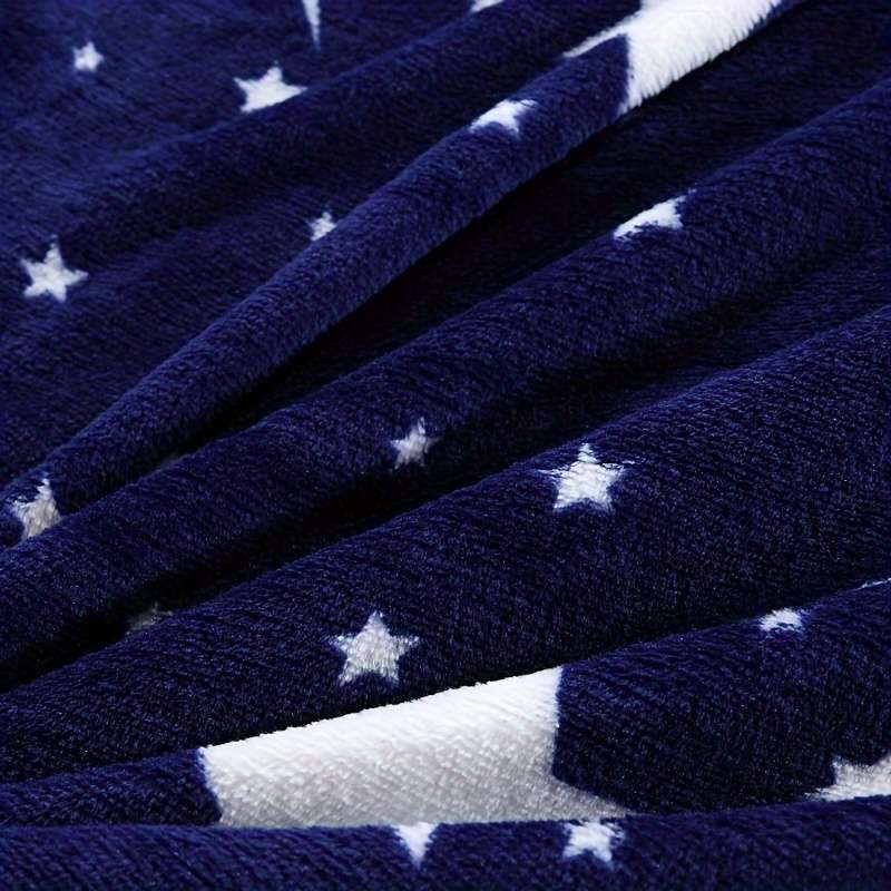 1ps Blanket Size 200X230Cm Style Star Blue