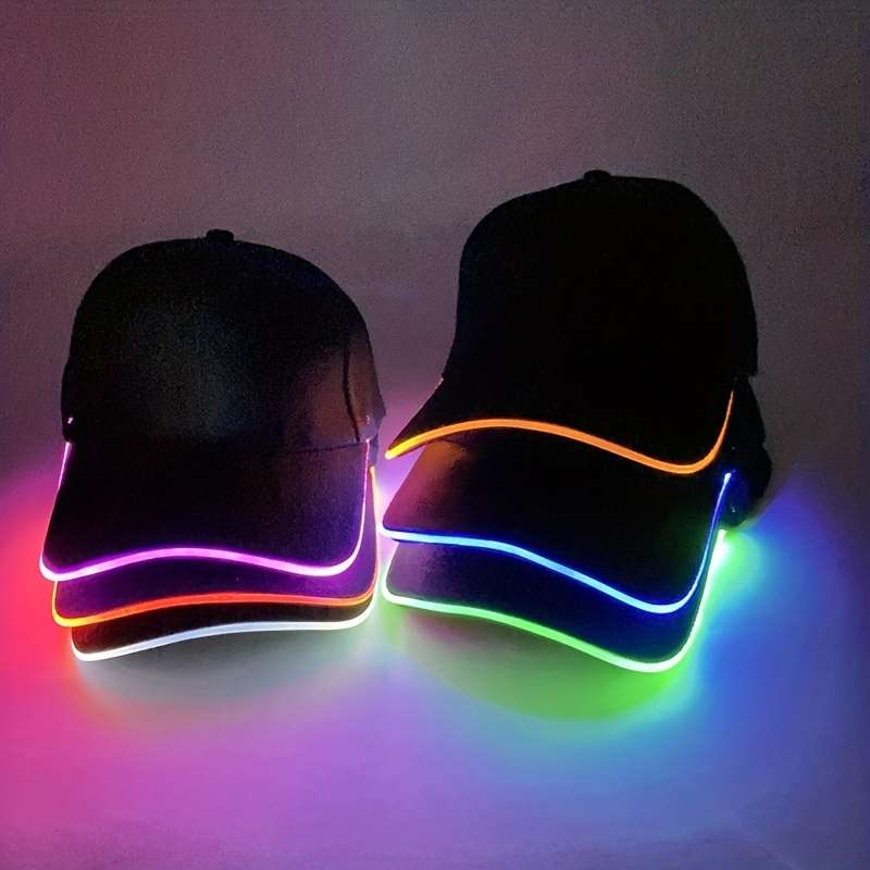 1pc Quacky LED Illuminated Duckbill Sunshade Hat Fashionable Baseball Caps with Outdoor Prote