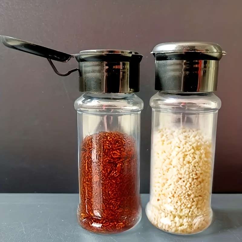 10pcs Plastic Spice Jar Spice Bottle Seasoning Bottle Kitchen Seasoning Jar Outdoor Pepper