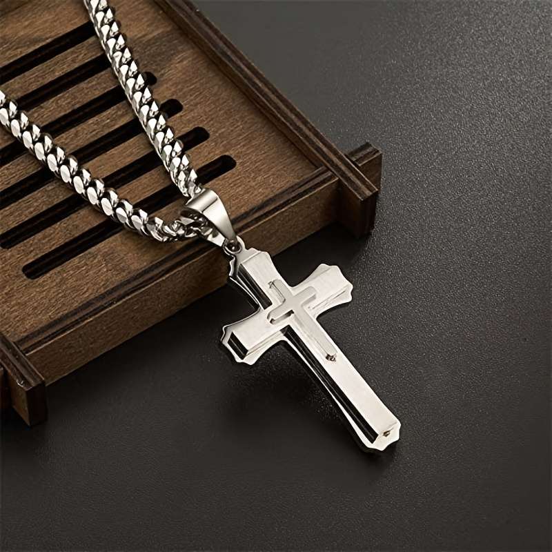 1 Piece Black Jesus Theme Pendant