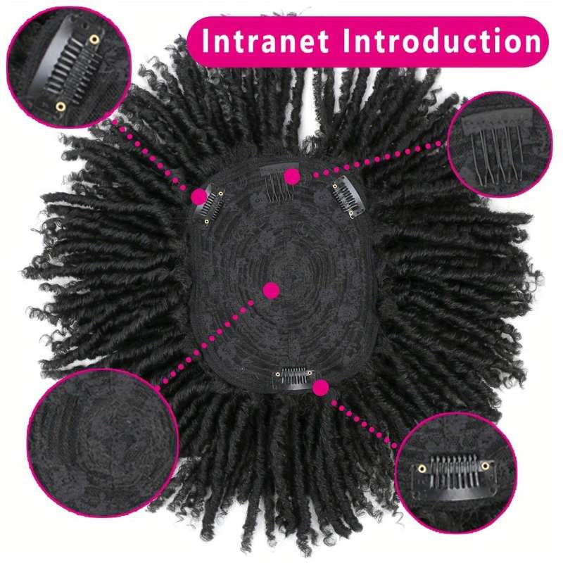 1Pc Dark Brown 15.24cm Fashion Design Wig
