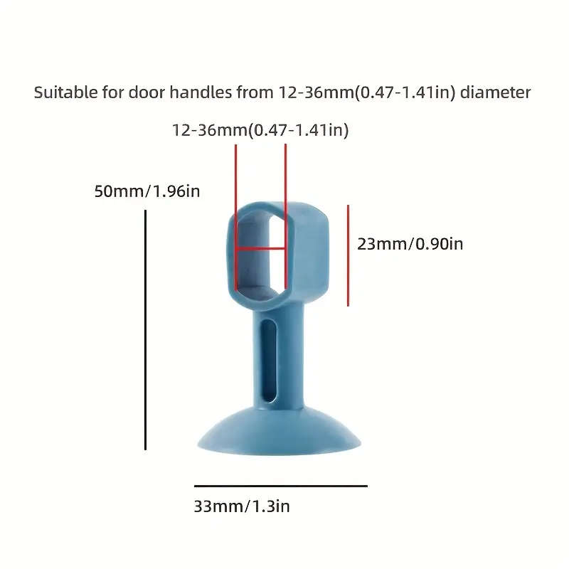 4pcs Anti-Collision Silicone Door Stopper with Suction Cups and Anti-Slip Door Knobs Protects Your D